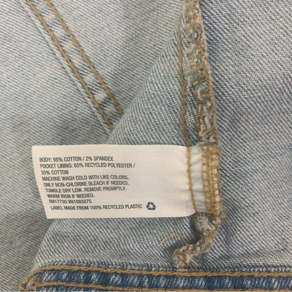 Universal Thread Button Denim Vest S - image 6